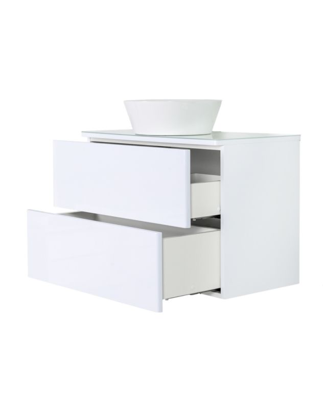 Тумба с раковиной Orange Otto Ot-75TuGLASS+B08-360W 65х76 см фото 4