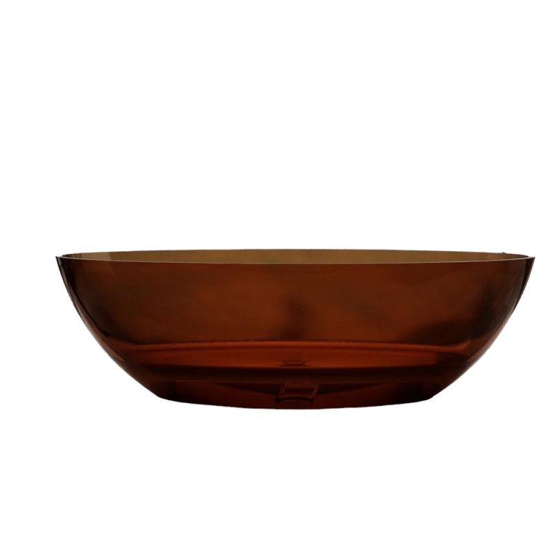 Прозрачная ванна Abber Kristall AT9702Opal 180х85 см, коричневая фото 7