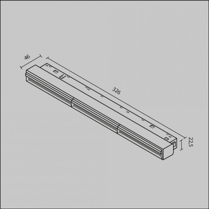 Трековый светильник Technical TR106-4-18W-DS-W