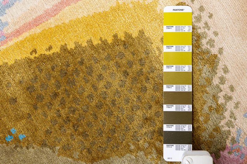 Непальский ковер из шёлка и шерсти Carpet «MOLECULE» A3 250 x 300 см фото 5