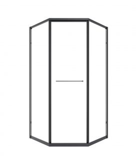Душевой уголок Timo-S TTSS-100/03C-8L T35L 100x100 L стекло прозрачное / профиль черный