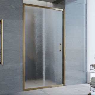 Душевая дверь Vegas Glass ZP 105 05 02, профиль бронзовый, стекло шиншилла