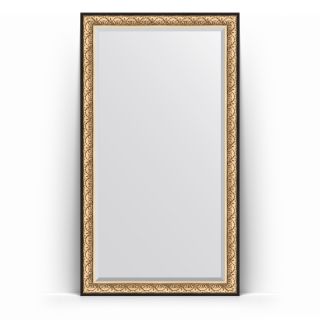 Зеркало напольное с фацетом в багетной раме 115x205 Evoform EXCLUSIVE FLOOR BY 6173 барокко золото