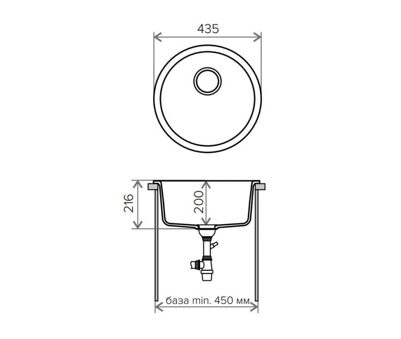 Мойка кухонная Tolero R-104 №001 Сер. мет