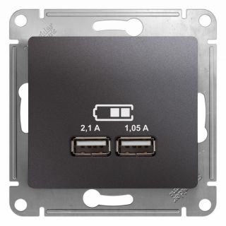 Розетка 2xUSB Systeme Electric GLOSSA  BD-1494574