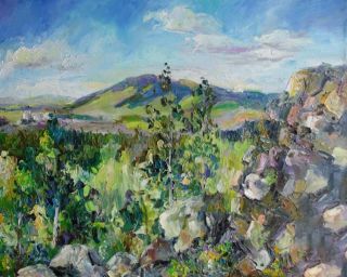 Картина "Вид на гору Качканар с горы Жуков камень" Ирина Круглова