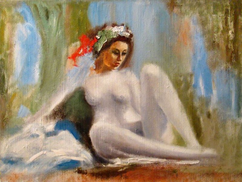 Картина "Белый ангел" Григорий Жадько