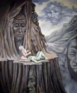 Картина "На скалах" Ягужинская Анна