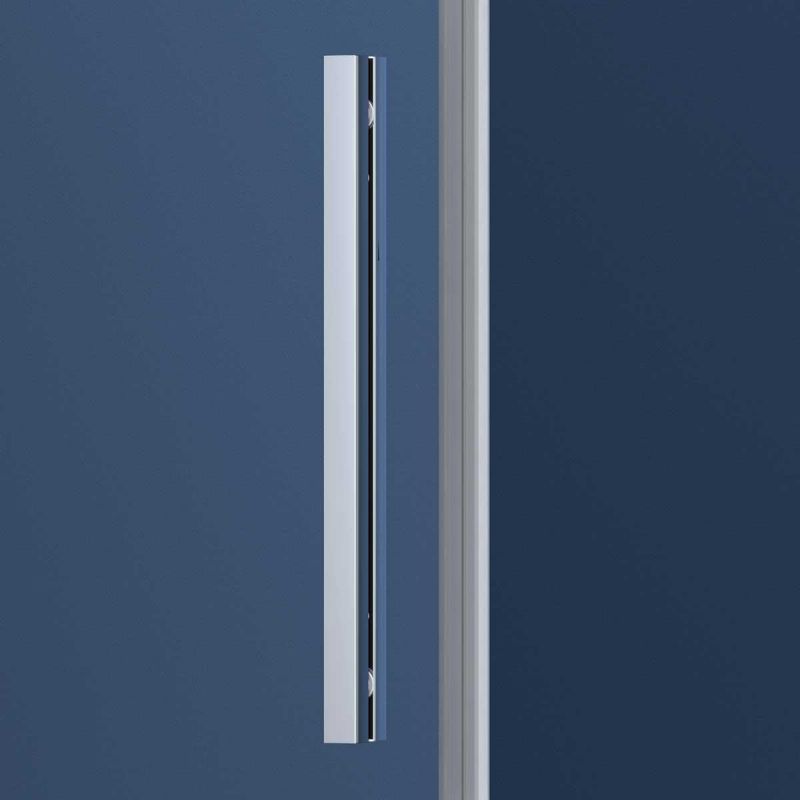 Душевая дверь в нишу Vincea Soft VDS-3SO120CLB, 90х120 см, профиль черный, стекло прозрачное фото 3