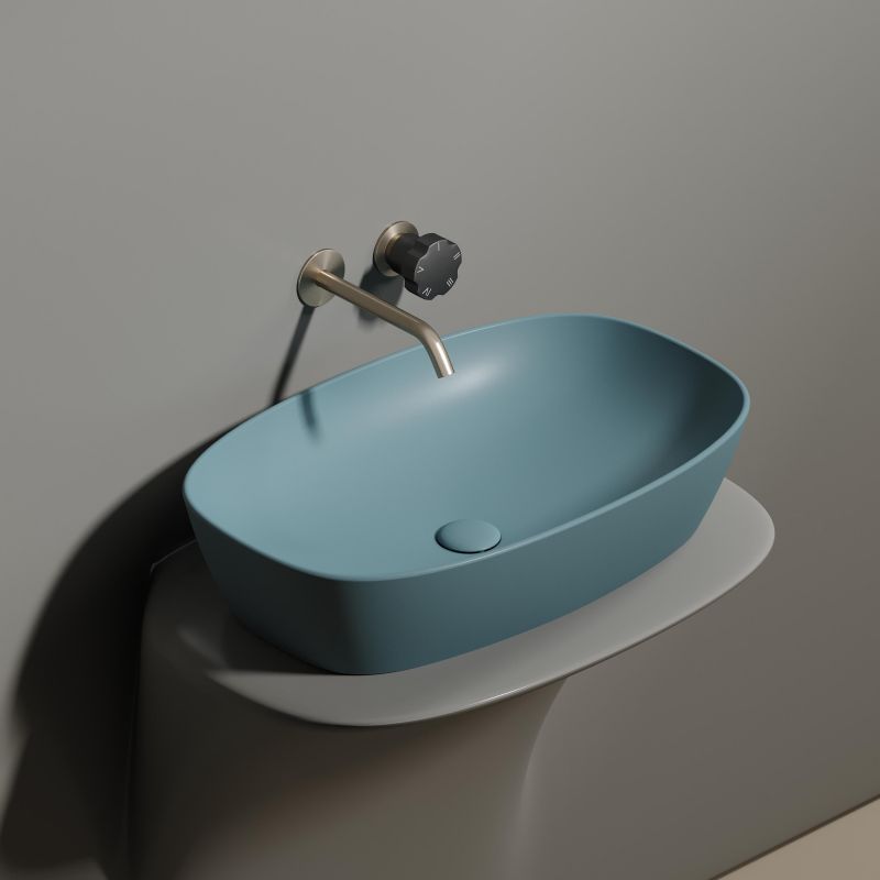 Раковина-чаша Ceramica Nova Element CN6049MLG 60 см, зеленый фото 11