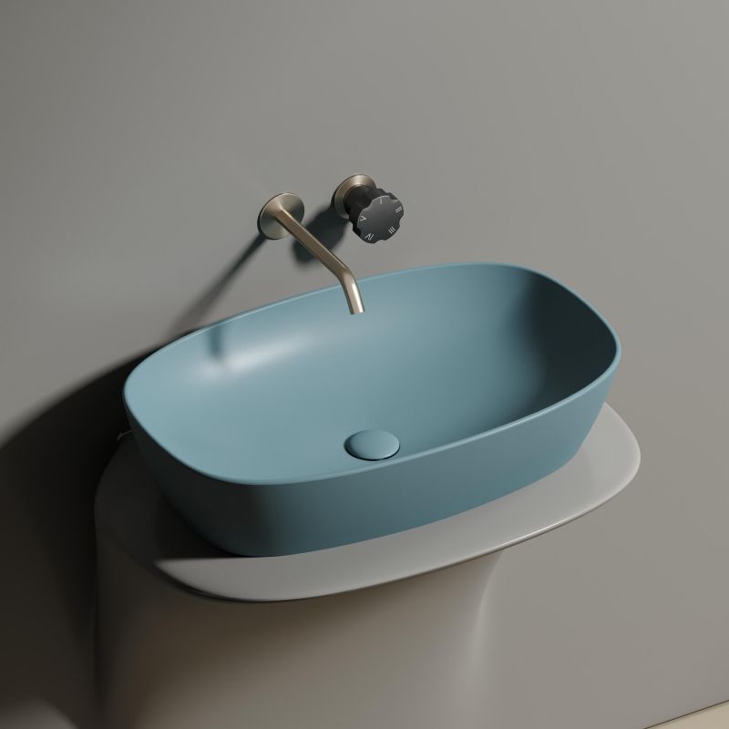 Раковина-чаша Ceramica Nova Element CN6049MLG 60 см, зеленый фото 13