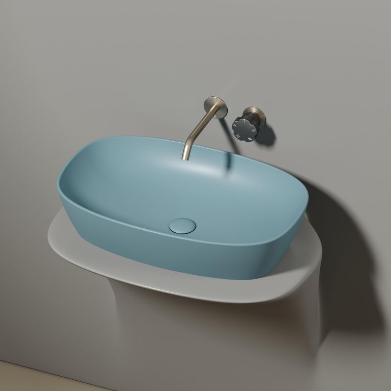 Раковина-чаша Ceramica Nova Element CN6049MLG 60 см, зеленый фото 14