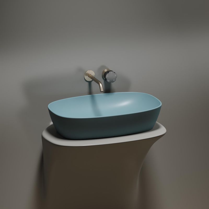Раковина-чаша Ceramica Nova Element CN6049MLG 60 см, зеленый фото 3