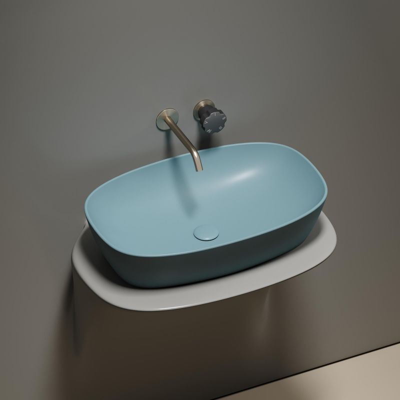 Раковина-чаша Ceramica Nova Element CN6049MLG 60 см, зеленый фото 5