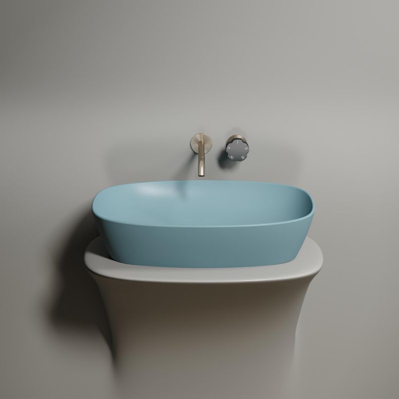 Раковина-чаша Ceramica Nova Element CN6049MLG 60 см, зеленый фото 7