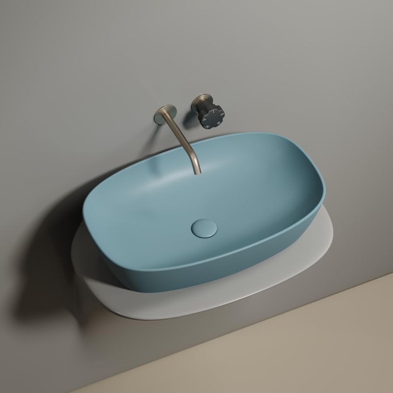 Раковина-чаша Ceramica Nova Element CN6049MLG 60 см, зеленый фото 8