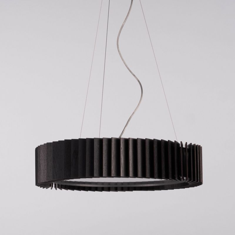 Подвесной светильник Woodled Rotor Chandelier M , дуб черный , на струнном подвесе R-03-M фото 2