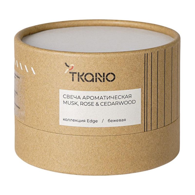 Свеча ароматическая musk, rose & cedarwood из коллекции edge, бежевый, 30 ч Tkano BD-3043144 фото 7
