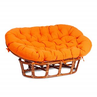 Диван TetChair MAMASAN 23/02 W /с подушкой/ коньяк, оранжевый BD-3074195
