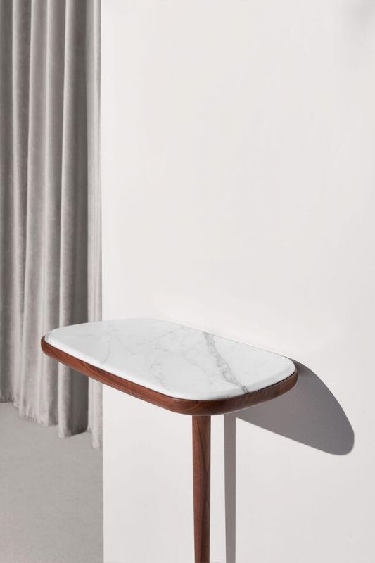 Консоль из черного ясеня с мрамором Nomon CONSOLA Marble BD-3115432 фото 2