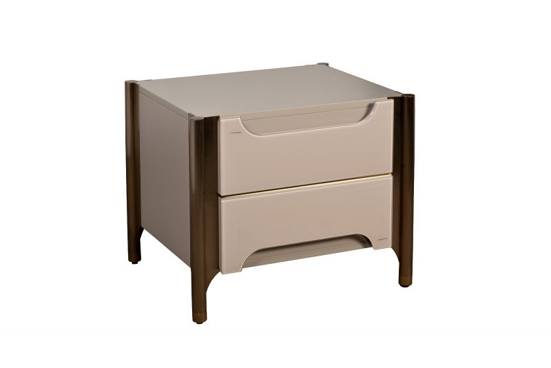 Тумбочка светлая с 2мя ящиками Garda Decor Grimaldi BD-3145283 фото 1