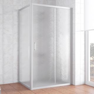 Душевой уголок Vegas Glass ZP+ZPV 100х70 07 02, профиль хром, стекло шиншилла
