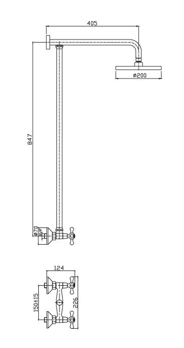 Душевая стойка Haiba HB2413