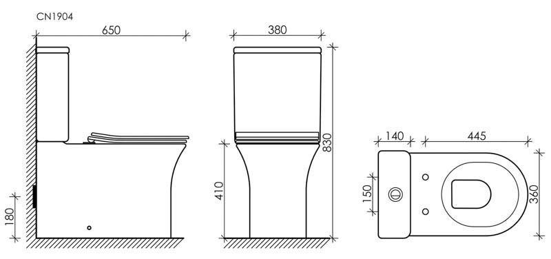 Напольный  унитаз с бачком Ceramica Nova Star CN1904