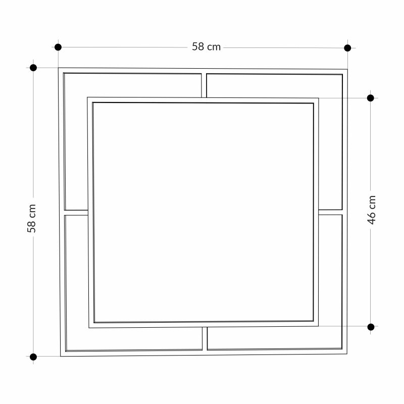 Настенное зеркало CORNER MIRROR Leve LEV01011