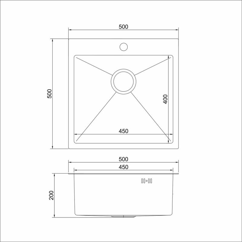 Кухонная мойка Mixline PRO 550548 золотая