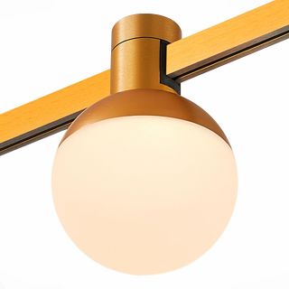 Магнитный трековый светильник ST Luce Farm ST815.206.05, золотистый, LED 1*5W 3000K 89Lm Ra90 120 IP20 D75xH109 24V