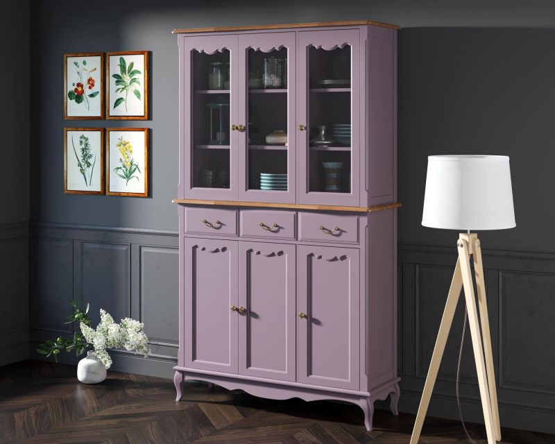 Буфет Этажерка "Leontina Lavanda" трехстворчатый фиолетовый BD-3090760 фото 3