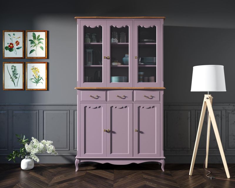 Буфет Этажерка "Leontina Lavanda" трехстворчатый фиолетовый BD-3090760 фото 6