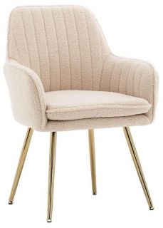 Стул Hesby Tranquil Synchrony бежевый, золотой HSBI_Y607_beige_boucle