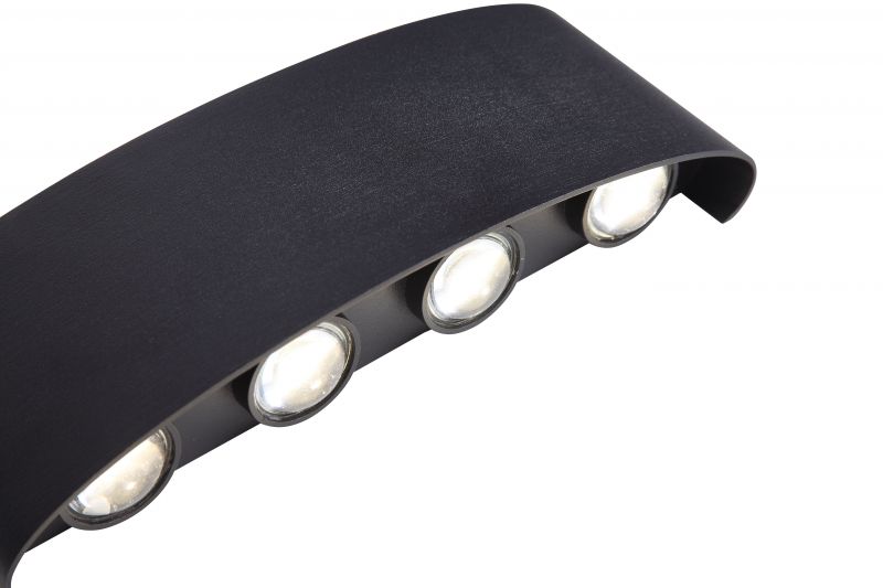 Светильник уличный настенный ST-Luce BISELLO Черный кварцевый LED 8*1W 4000K SL089.401.08 фото 3