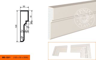 Молдинг Lepninaplast МВ-120/1
