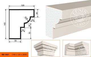 Карниз Lepninaplast КВ-140/1