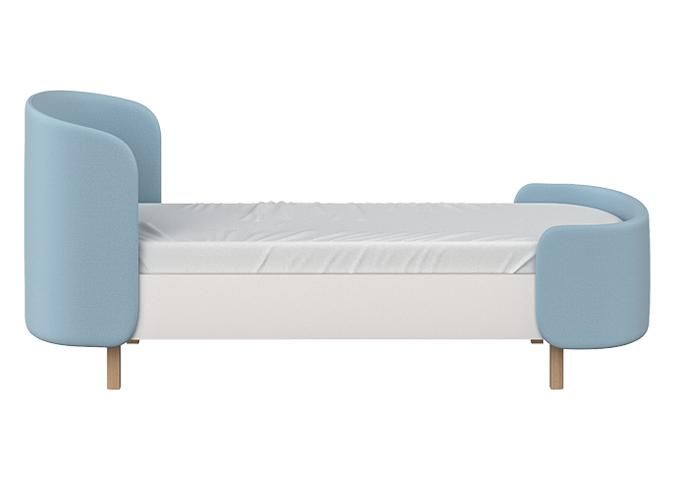 Кровать подростковая Ellipsefurniture KIDI Soft размер М (голубой) KD010111020101 фото 2