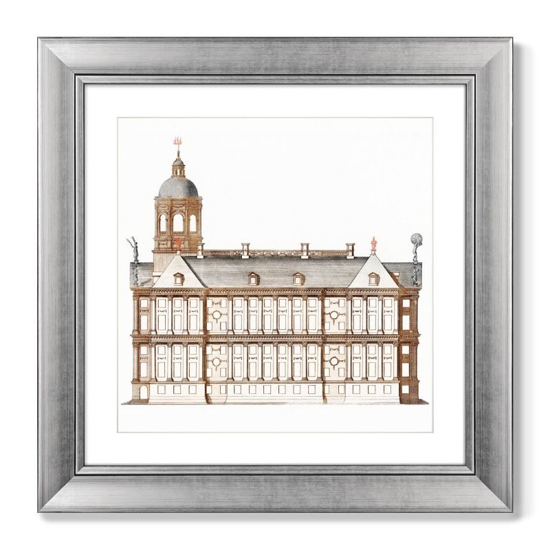 Набор из 2-х репродукций картин в раме The City Hall in Amsterdam, 1701г. ArtNoMore BD-2090793 фото 3