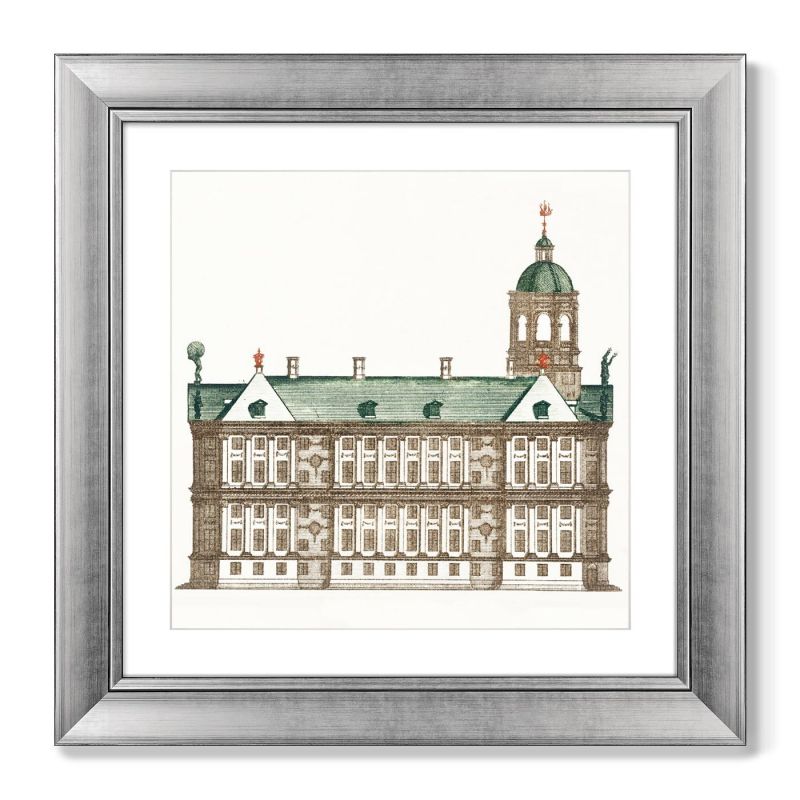 Набор из 2-х репродукций картин в раме The City Hall in Amsterdam, 1701г. ArtNoMore BD-2090793 фото 2