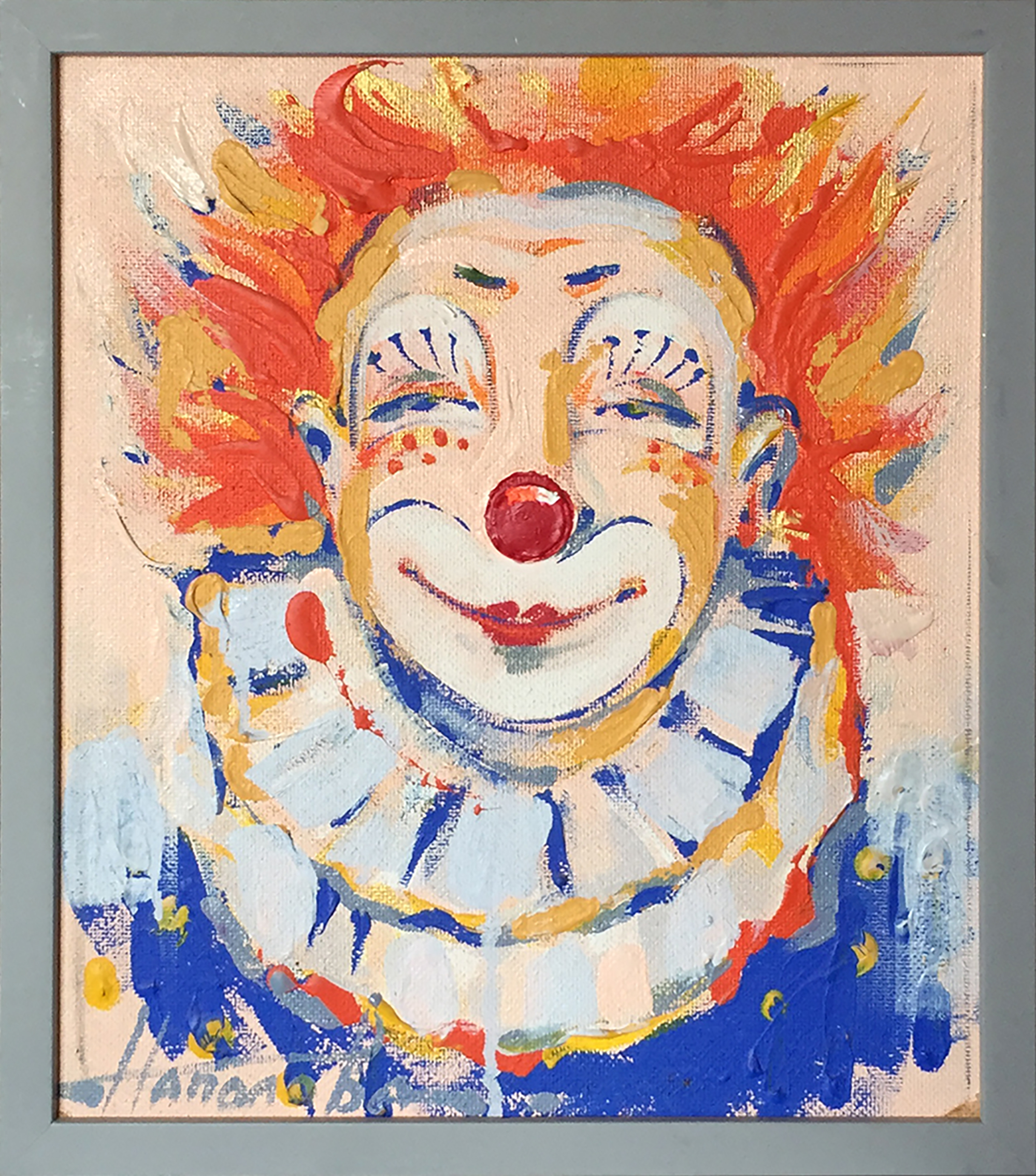 Произведение клоун. Портрет клоуна. Клоун гуашью. Клоуны в живописи. Клоун картина.