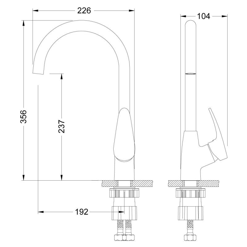 Смеситель для кухни Lemark LINARA LM0405PSH, шампань