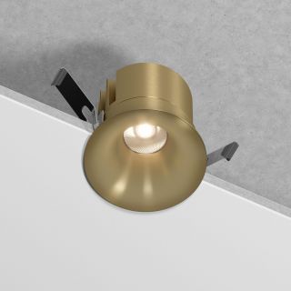 Светильник встраиваемый светодиодный Elektrostandard Bliss 15W 4000K латунь 25070/LED