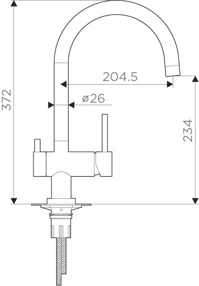 Смеситель для кухни Omoikiri Yamada-Wh 4994227