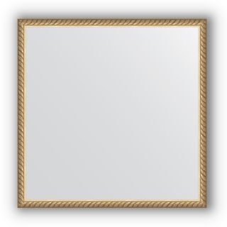 Зеркало в багетной раме 58х58 Evoform DEFENITE BY 0617 витая латунь