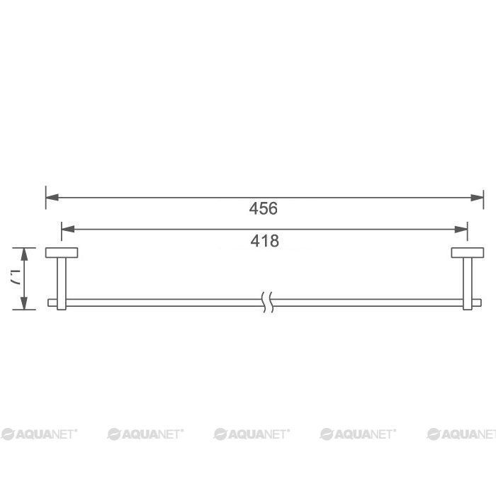 Держатель для полотенец Aquanet 4718 (45 см) 00189292