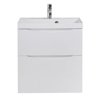 Тумба под раковину подвесная BelBagno MARINO-H60-700-2C-SO-BL-P Bianco Lucido