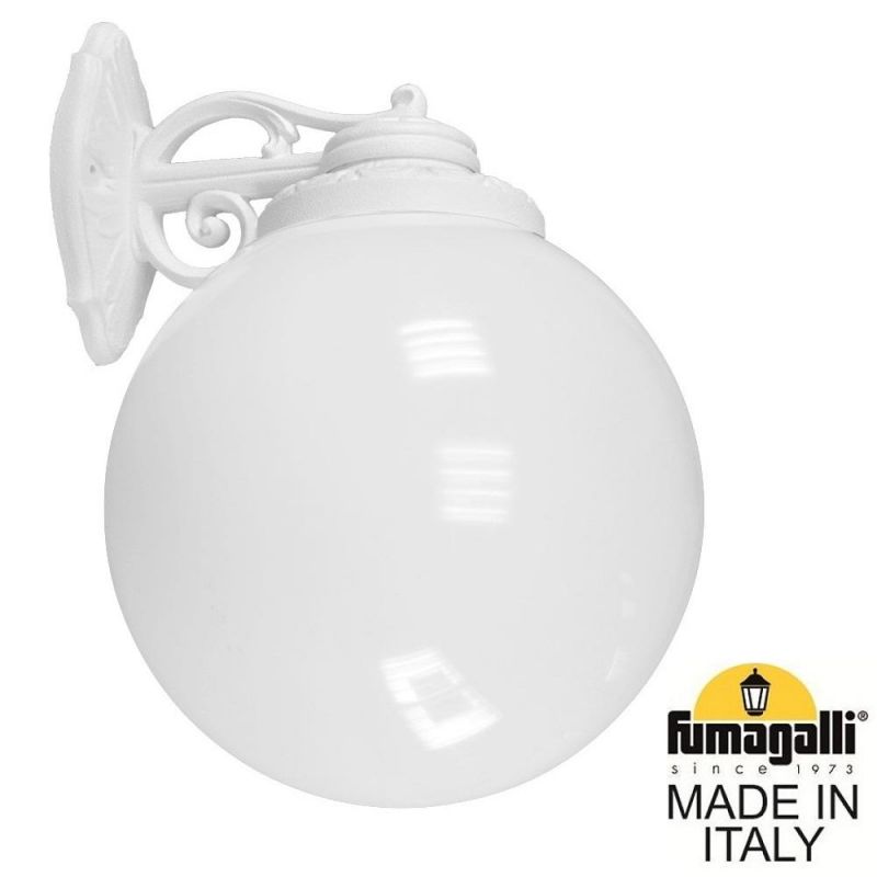 Уличный светильник-бра FUMAGALLI GLOBE 300 белый, бежевый G30.131.000.WYF1RDN фото 1