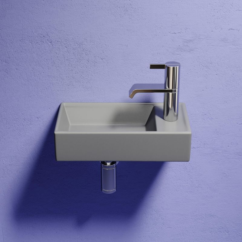 Рукомойник подвесной Ceramica Nova Element CN6051LMH антрацит матовый, 40,7 см фото 11