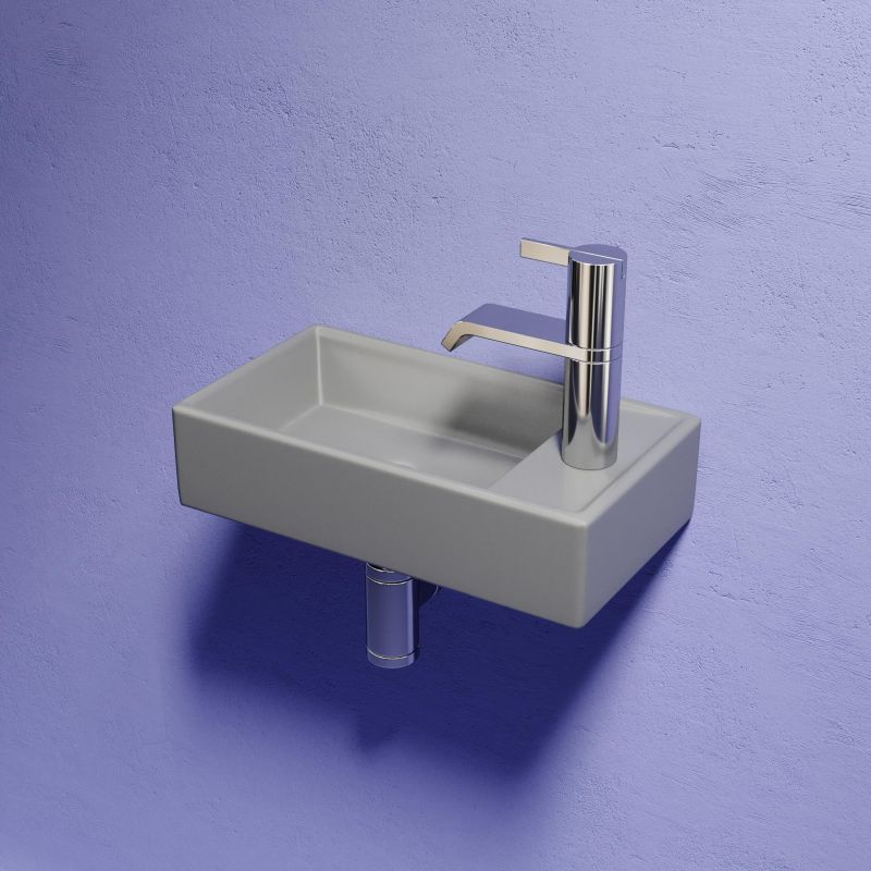 Рукомойник подвесной Ceramica Nova Element CN6051LMH антрацит матовый, 40,7 см фото 12